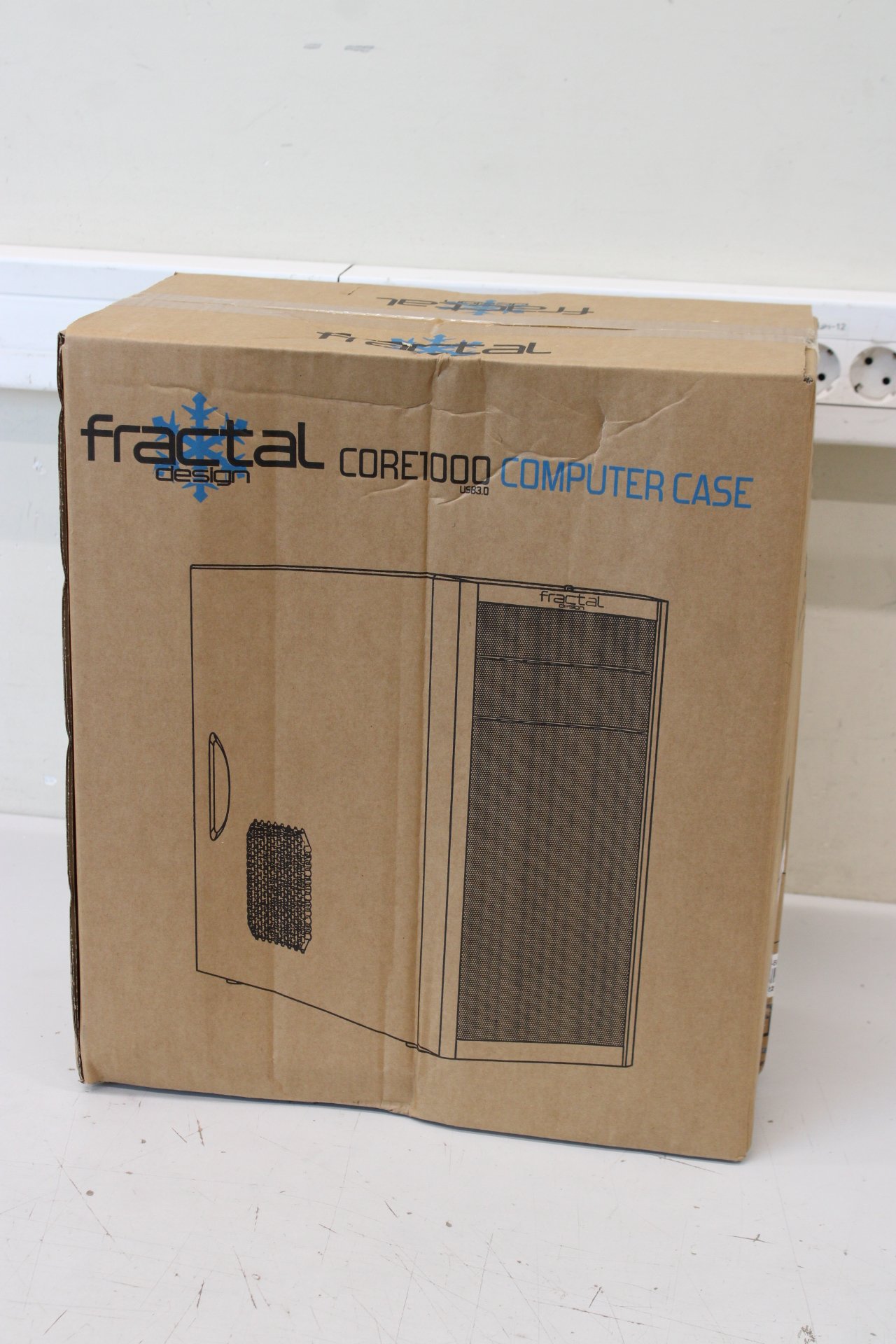 SALE OUT. Fractal Design Core 1000 USB 3.0  | SALE OUT. SALE OUT. Fractal Design | Core 1000 USB 3.0 | Black | Micro ATX | DAMAGED PACKAGING, BENT ON THE SIDE