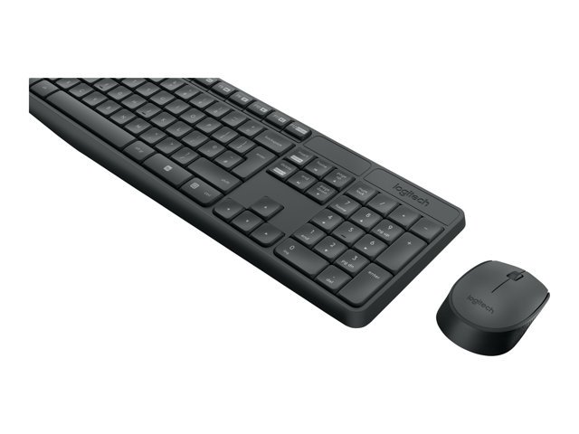 Logitech | MK235 | Keyboard and Mouse Set | Wireless | Mouse included | Batteries included | US | Black