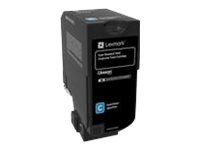 Lexmark Corporate | 74C2SCE | Laser Toner Cartridge | Cyan