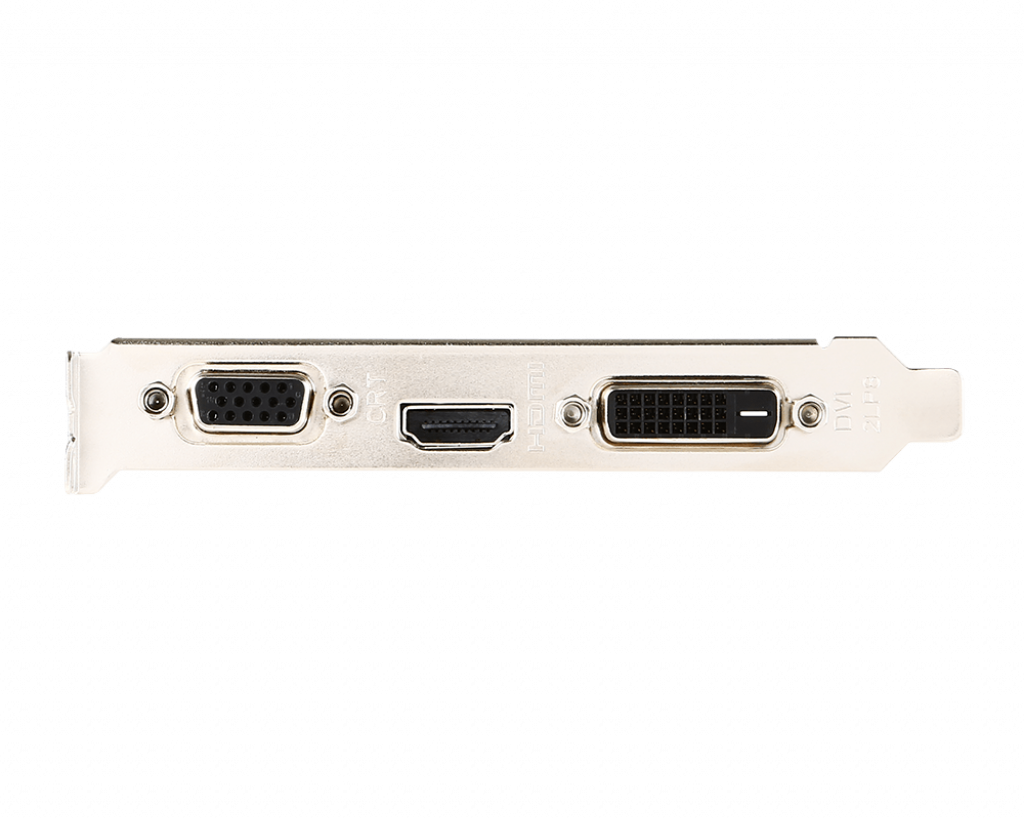 MSI | GT 710 2GD3H LP | NVIDIA | 2 GB | GeForce GT 710 | DDR3 | DVI-D ports quantity 1 | HDMI ports quantity 1 | PCI Express 2.0 x16 (uses x8) | Memory clock speed 1600 MHz | Processor frequency 954 MHz | VGA (D-Sub) ports quantity 1