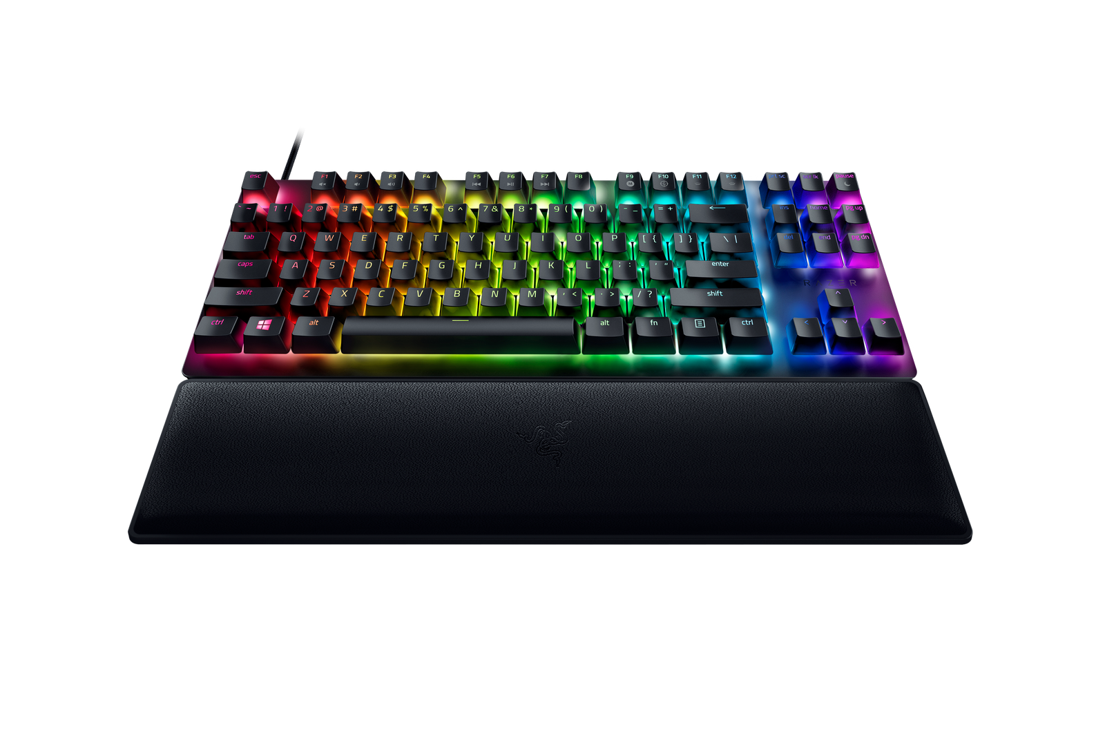Razer | Huntsman V2 Tenkeyless | Gaming keyboard | Wired | Optical Gaming Keyboard | RGB LED light | US | Clicky Purple Switch