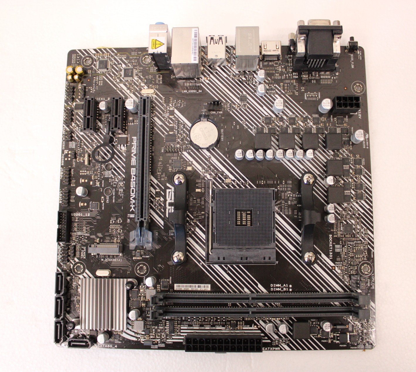 SALE OUT. Asus | PRIME B450M-K II | Processor family AMD | Processor socket AM4 | DDR4 | Memory slots 2 | Chipset AMD B | Micro ATX | REFURBISHED WITHOUT ORIGINAL PACKAGING AND ACCESSORIES, BACKPANEL INCLUDED