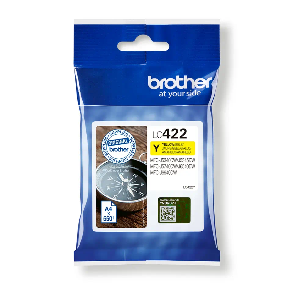 Brother LC422Y | Ink Cartridge | Yellow