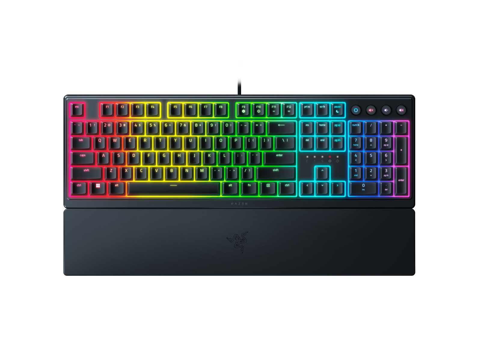 Razer | Gaming Keyboard | Ornata V3 | Gaming keyboard | Wired | RGB LED light | NORD | Razer Mecha-Membrane | Black