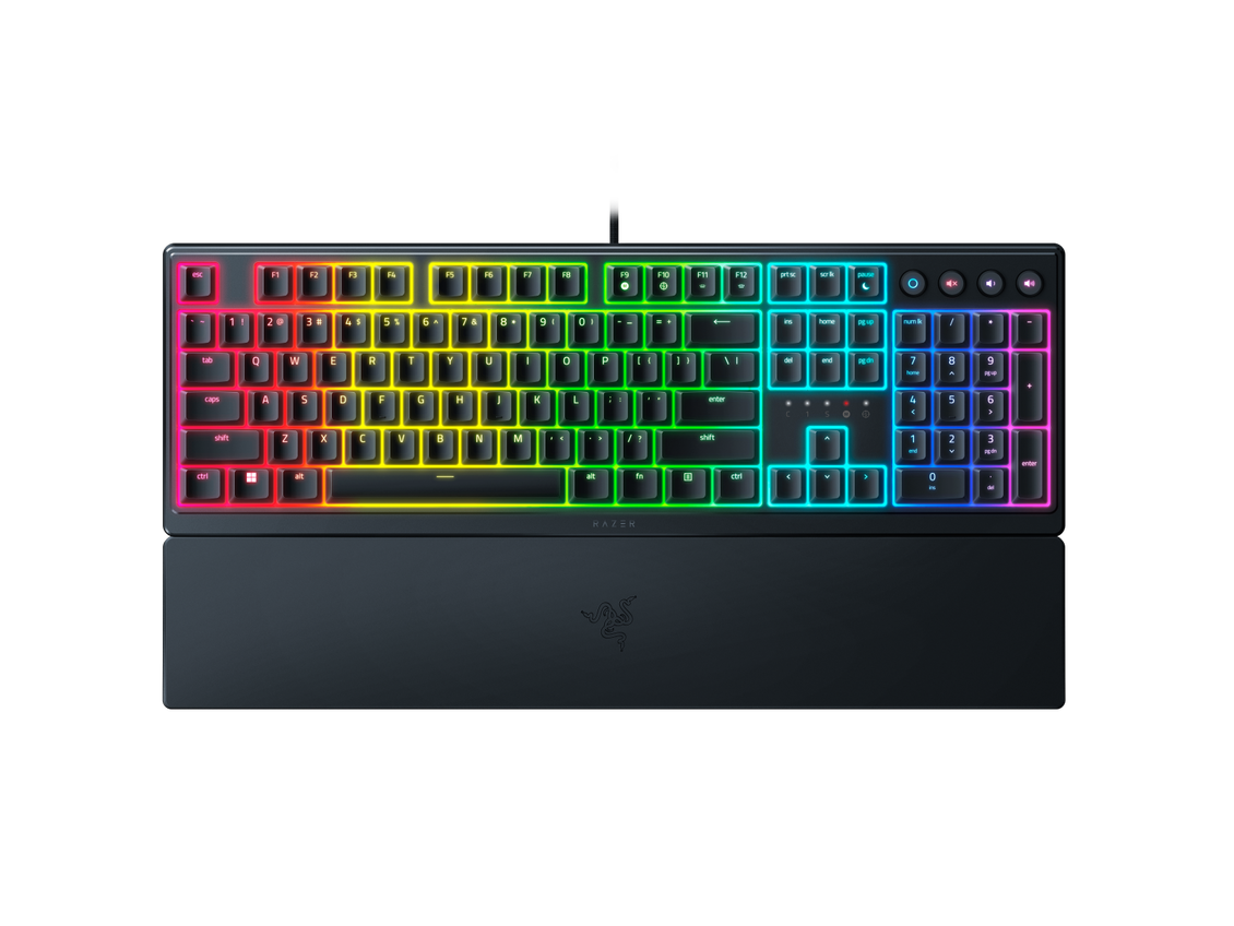 Razer | Ornata V3 | Gaming Keyboard | Wired | RGB LED light | US | Mecha-Membrane | Black