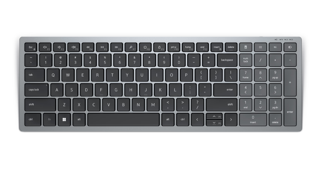 Dell | Keyboard | KB740 | Keyboard | Wireless | US | Titan Gray