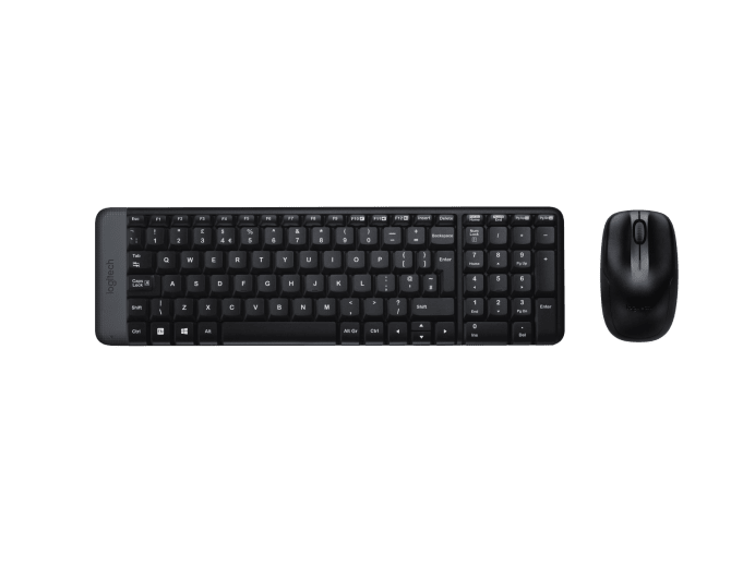 Logitech | Combo Wireless Keyboard and Mouse | MK220 | Keyboard and Mouse | Wireless | Mouse included | US | N/A | Black