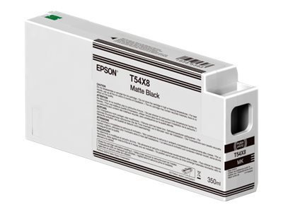Epson Singlepack T54X80N UltraChrome HDX/HD 350ml Matte Black | Epson C13T54X80N | Epson T54X8 - matte black - original - ink cartridge | Epson UltraChrome HDX / Ultrachrome HD | Matte black