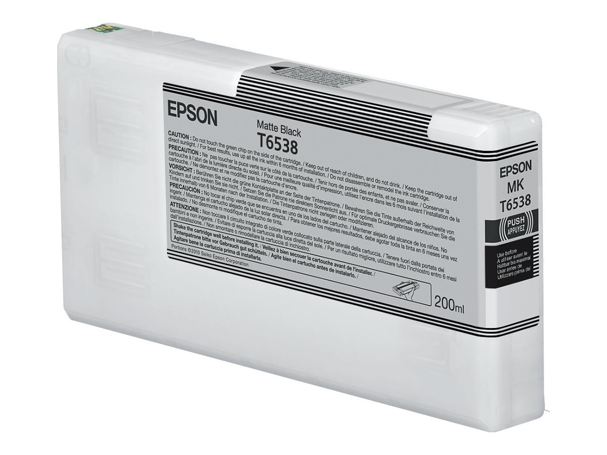 EPSON T65380N Matte Black Ink Cartridge (200ml) | Epson C13T65380N | Epson UltraChrome High Dynamic Range | Matte black