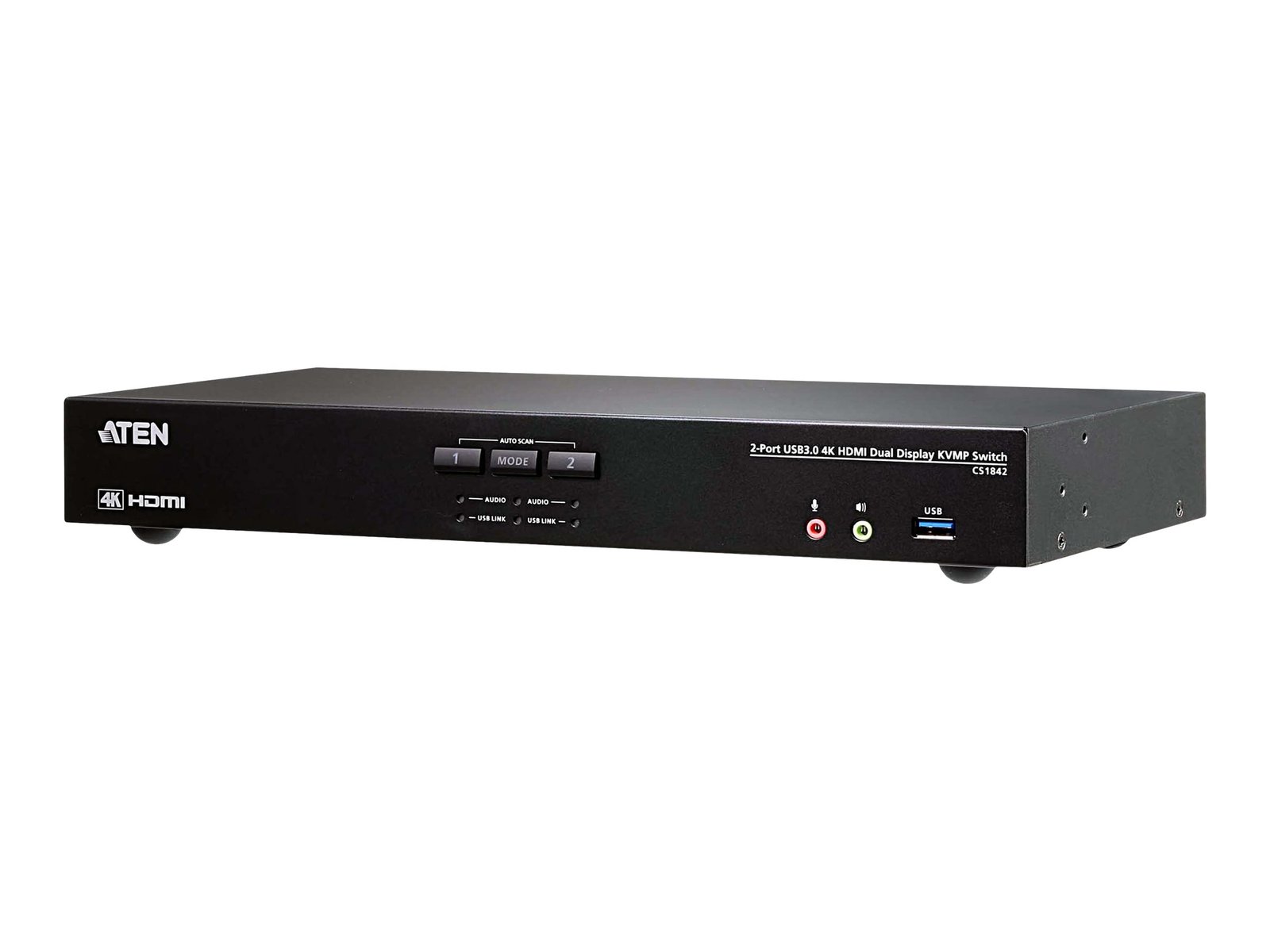 Aten | 2-Port USB 3.0 4K HDMI Dual Display KVMP Switch | CS1842