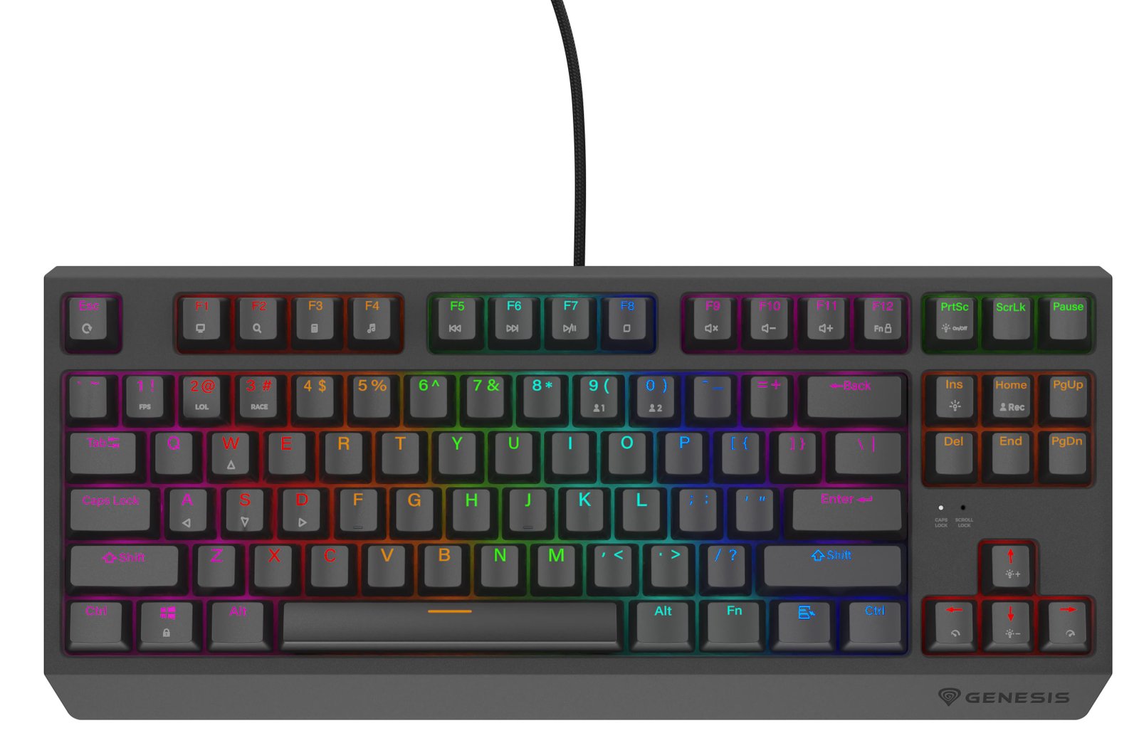 Genesis THOR 230 | Mechanical Gaming Keyboard | Wired | US | Outemu Red | Black