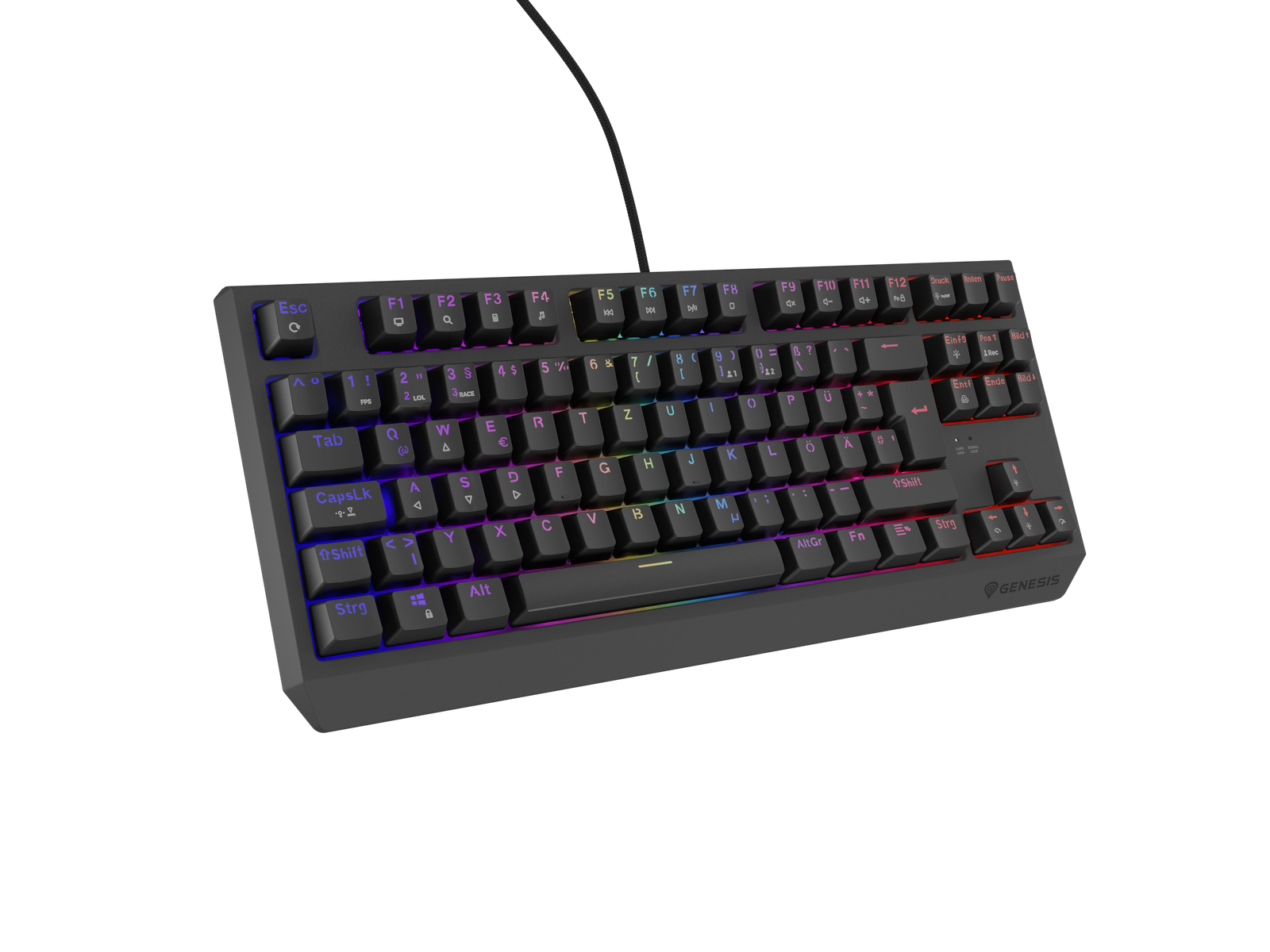 Genesis | THOR 230 | Mechanical Gaming Keyboard | Wired | US | Outemu Brown | Black