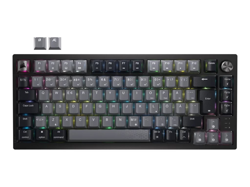 Corsair Keyboard | K65 PLUS | Mechanical Gaming Keyboard | Wireless | Nordic | CORSAIR MLX Red | Black