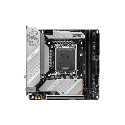 SALE OUT. MSI MPG B760I EDGE WIFI | Processor family Intel | Processor socket  LGA1700 | DDR5 DIMM | Memory slots 2 | Supported hard disk drive interfaces SATA, M.2 | Number of SATA connectors 4 | Chipset Intel B760 | Mini-ITX | REFURBISHED, WITHOUT ORIGINAL PACKAGING AND MANUAL