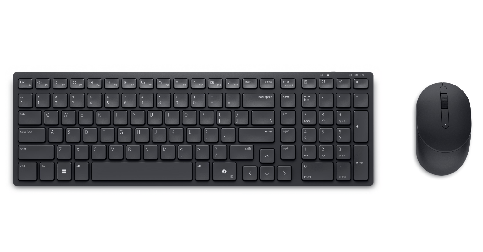 Dell | KM555 | Keyboard and Mouse Set | Wireless | Russian | Black