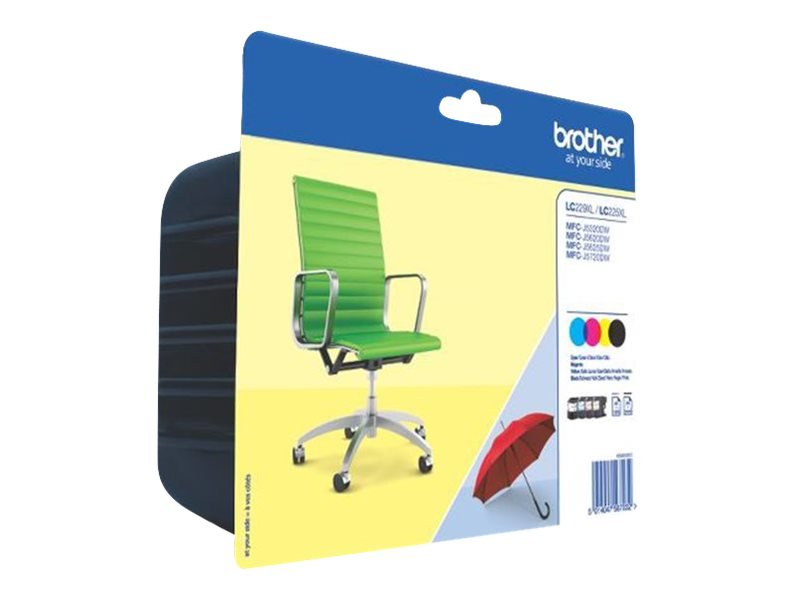 Brother LC229XLVALBP | Ink Cartridge | Black, Cyan, Magenta, Yellow
