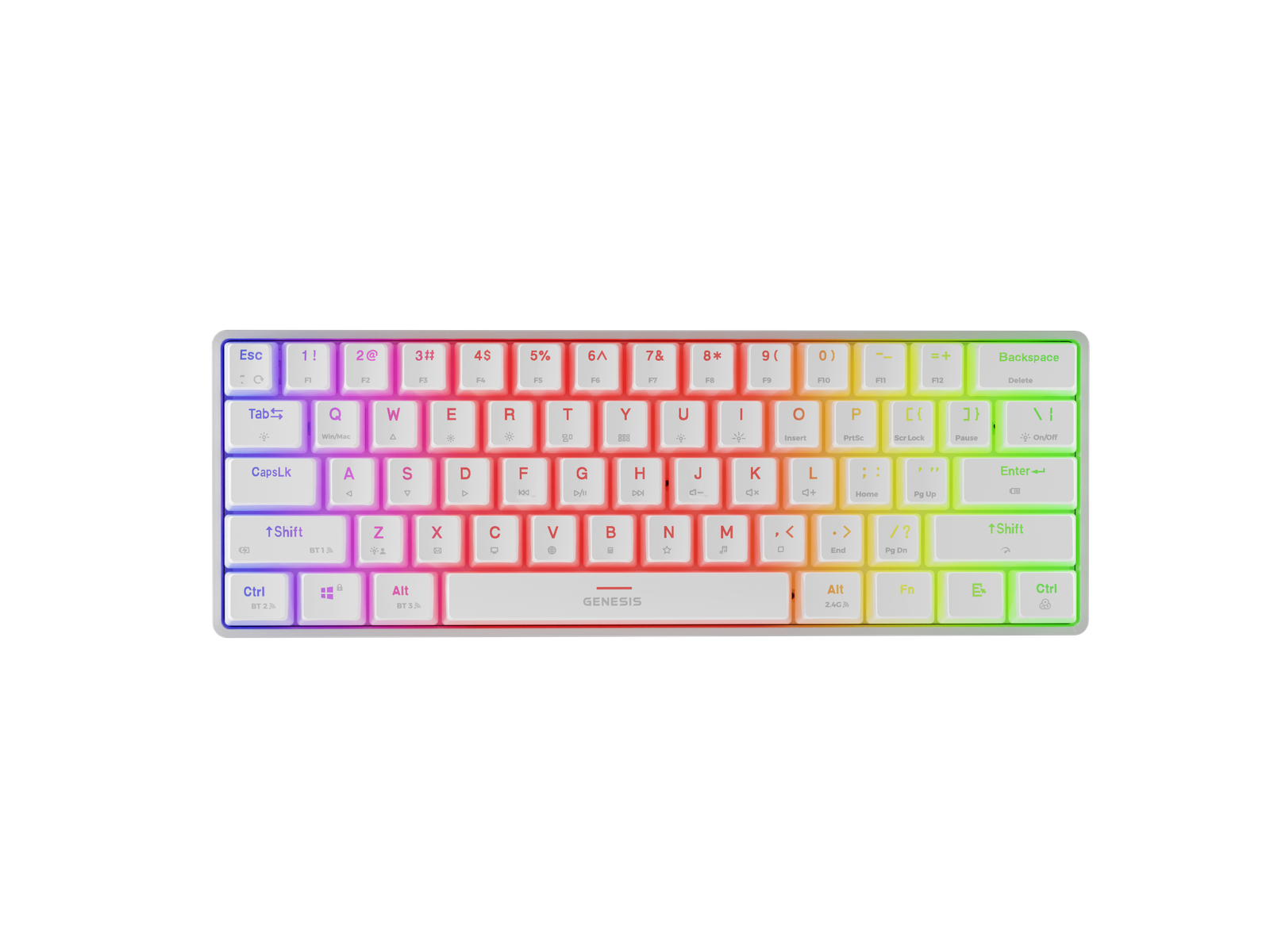 Genesis | THOR 660 G2 | Gaming Keyboard | Wireless/Wired | US | Linear | White | RGB