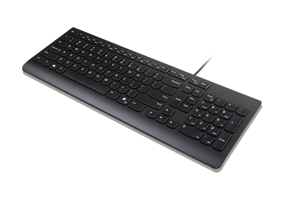 Lenovo Essential | Keyboard | Wired | Nordic | Black