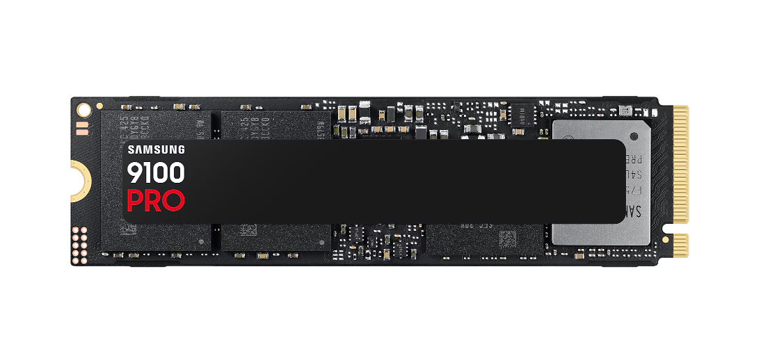 Samsung 9100 PRO | 1000 GB | SSD form factor M.2 2280 | Solid-state drive interface PCIe 5.0 | Read speed 14700 MB/s | Write speed 13400 MB/s