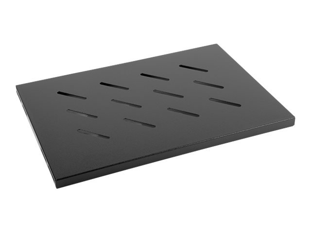 Lanberg 19" fixed shelf 1U/486x270mm, max load capacity up to 120kg | AK-1001-B | Black