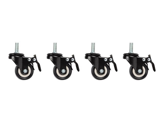Lanberg | Castors with thread and brake for wall mounting cabinets, 4 pcs | AK-1601-B
