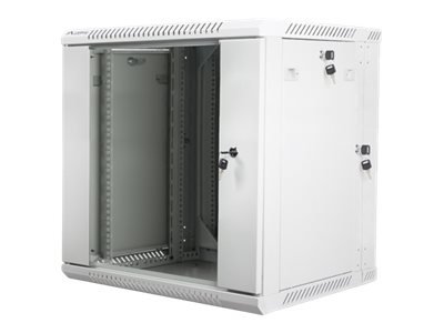 Lanberg | Rack cabinet 19" double-section wall-mount 12U/600x600 (flat pack) | WF02-6612-10S | Grey