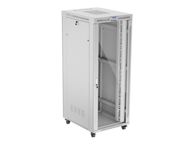 Lanberg | Rack cabinet 19" free-standing 42U/800x1000 (flat pack) with glass door, LCD | FF01-8042-12SL | Grey
