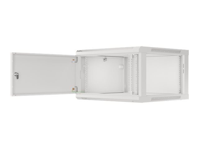 Lanberg | Rack cabinet 19" wall-mount 12U/600x450 for self-assembly with metal door (flat pack) | WF01-6412-00S | Grey