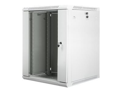 Lanberg | Rack cabinet 19" wall-mount 15U/600x600 (flat pack) with glass door | WF01-6615-10S | Grey