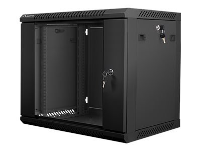 Lanberg | Rack cabinet 19" wall-mount 9U/600x450 (flat pack) | WF01-6409-10B | Black