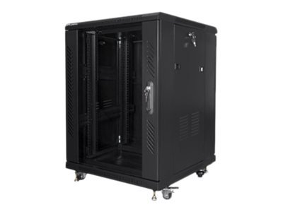 Lanberg | Rack cabinet 19" free-standing 15U/600x600 (flat pack) | FF01-6615-12B | Black