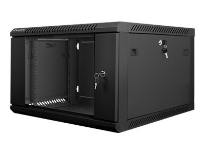 Lanberg | Rack cabinet 19" wall-mount 6U/600x600 (flat pack) | WF01-6606-10B | Black