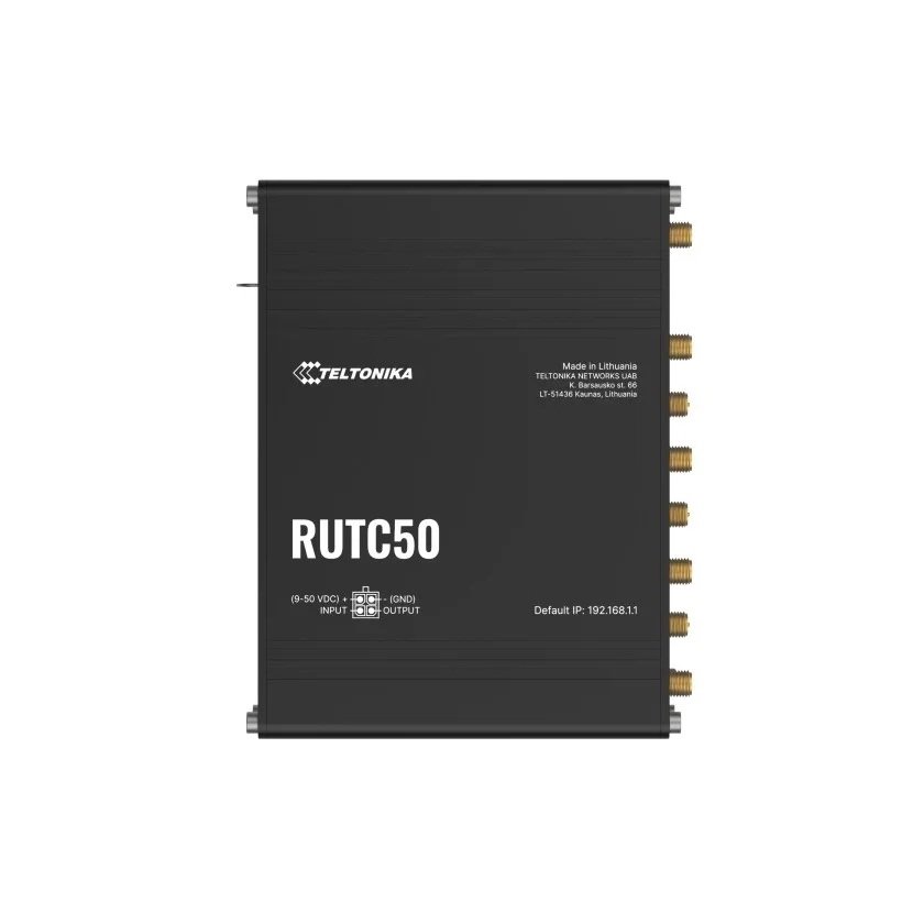 Teltonika Industrial 5G Router with Wi-Fi 6 | RUTC5020 | 802.11ax | 10/100/1000 Mbit/s | Ethernet LAN (RJ-45) ports 5 | Mesh Support No | MU-MiMO Yes | 5G