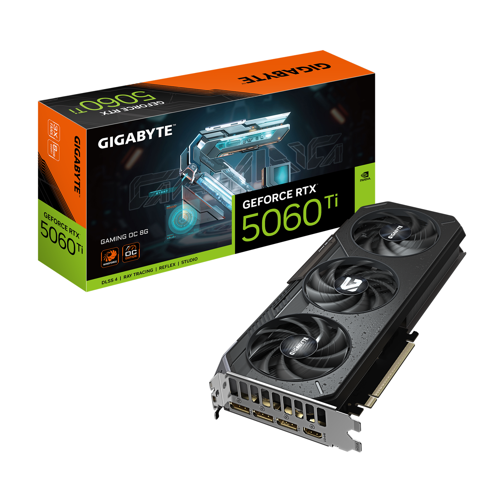 Gigabyte GeForce RTX 5060 Ti GAMING OC 8G | NVIDIA | 8 GB | GeForce RTX 5060 Ti | GDDR7 | HDMI ports quantity 1 | PCI-E 5.0