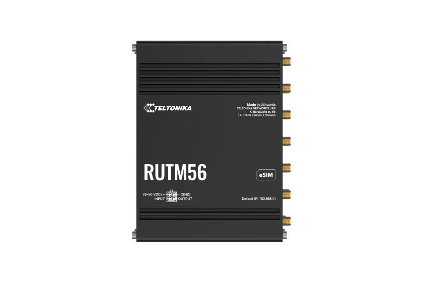 Teltonika Dual Modem Router | RUTM56 | 802.11ac | 10/100/1000 Mbit/s | Ethernet LAN (RJ-45) ports 4 | Mesh Support Yes | MU-MiMO Yes | No mobile broadband