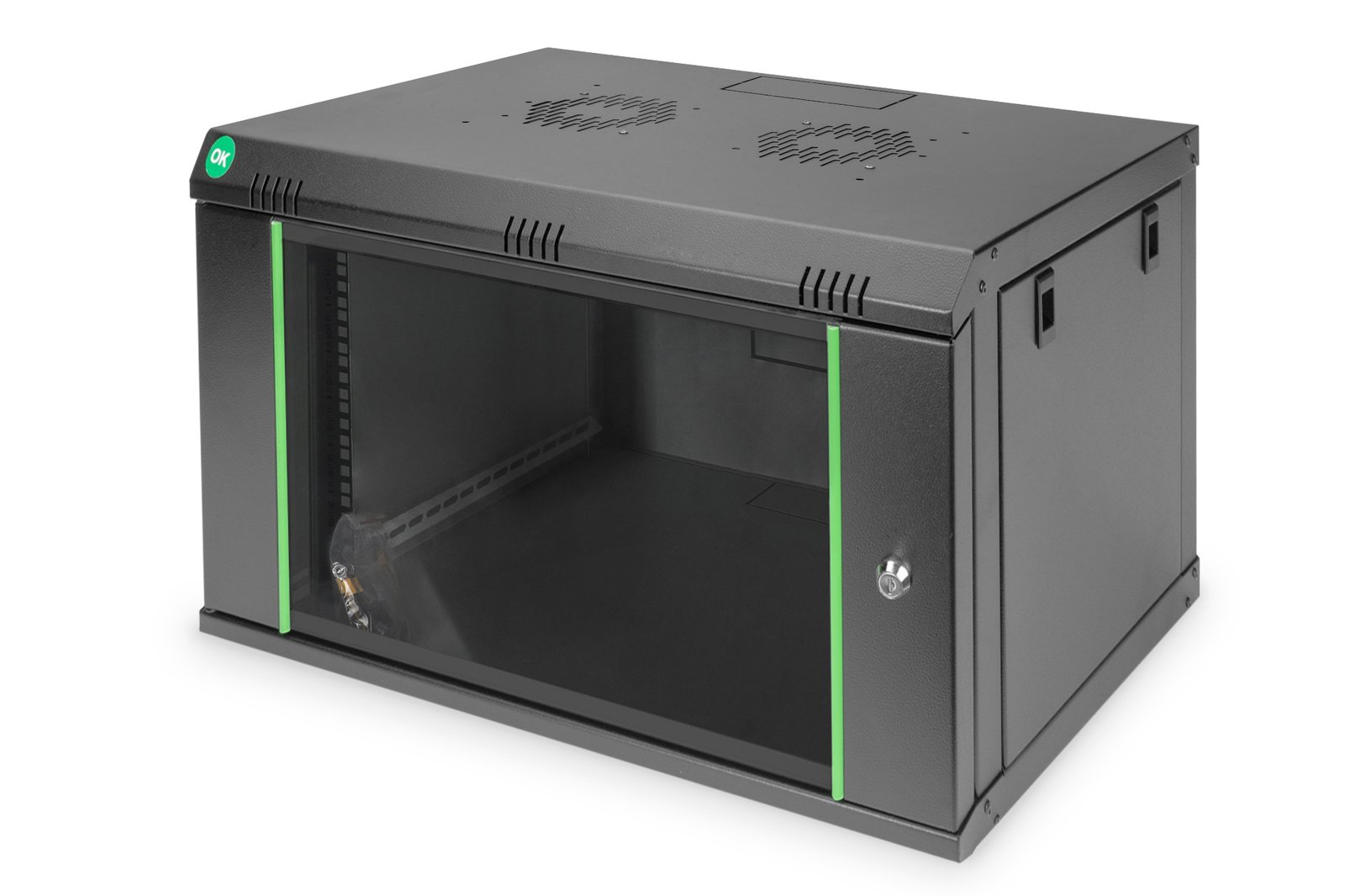 Digitus Wall Mounting Cabinets Dynamic Basic Series | DN-19 07-U-EC-SW | 38.9 x 60 x 45 cm | Black