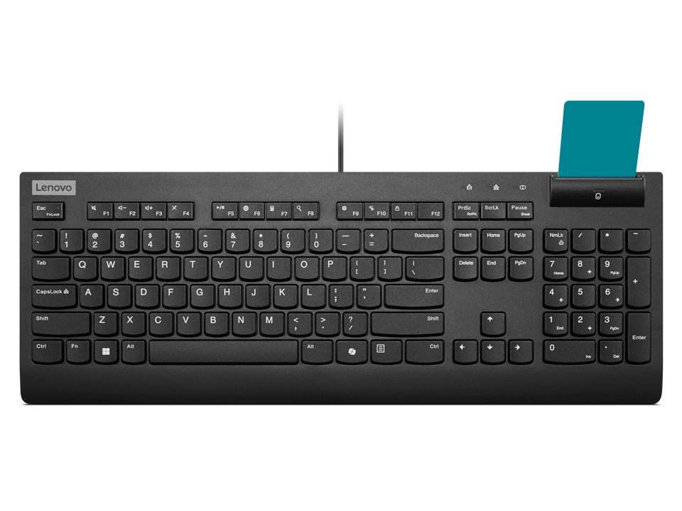 Lenovo Smartcard II | Keyboard | Wired | Estonian | Plunger type switch | Black