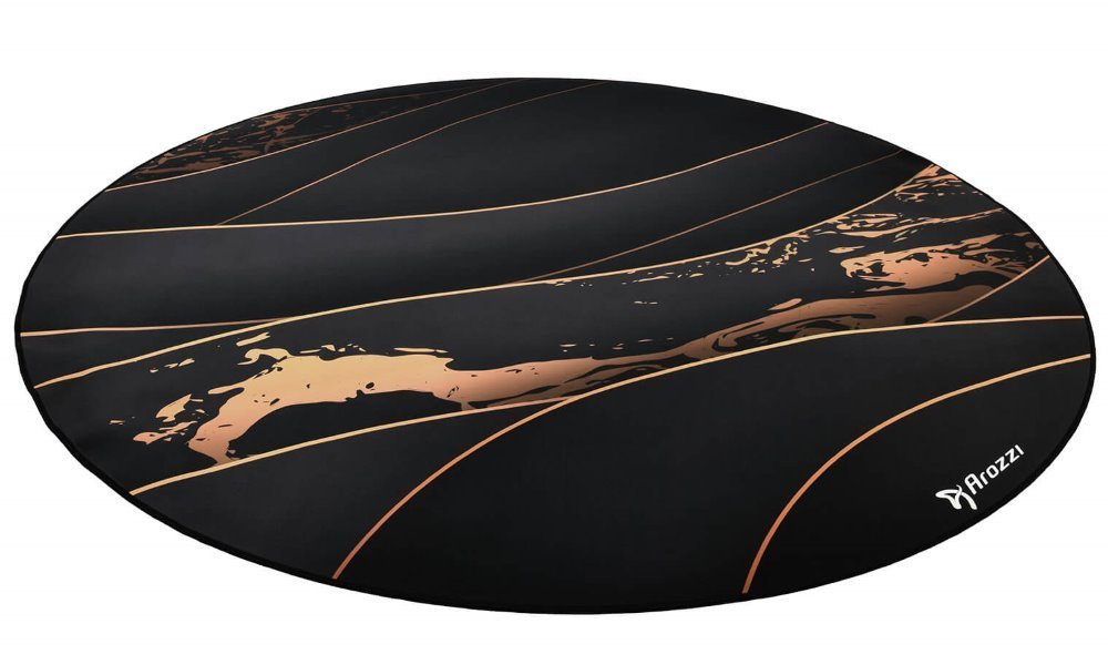 Arozzi Zona Round Floor Pad | Black/Gold