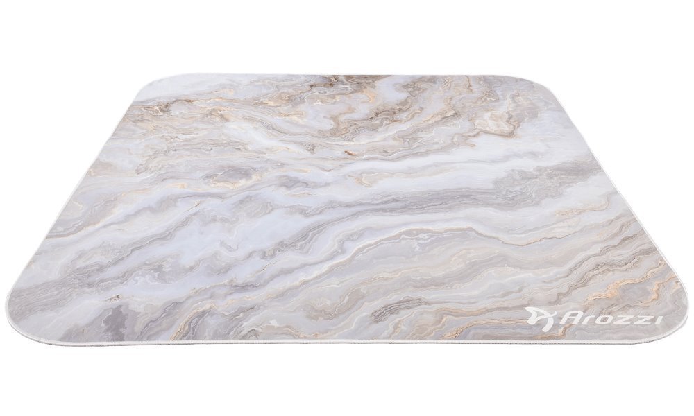 Arozzi Zona Square Floor Pad | White Marble
