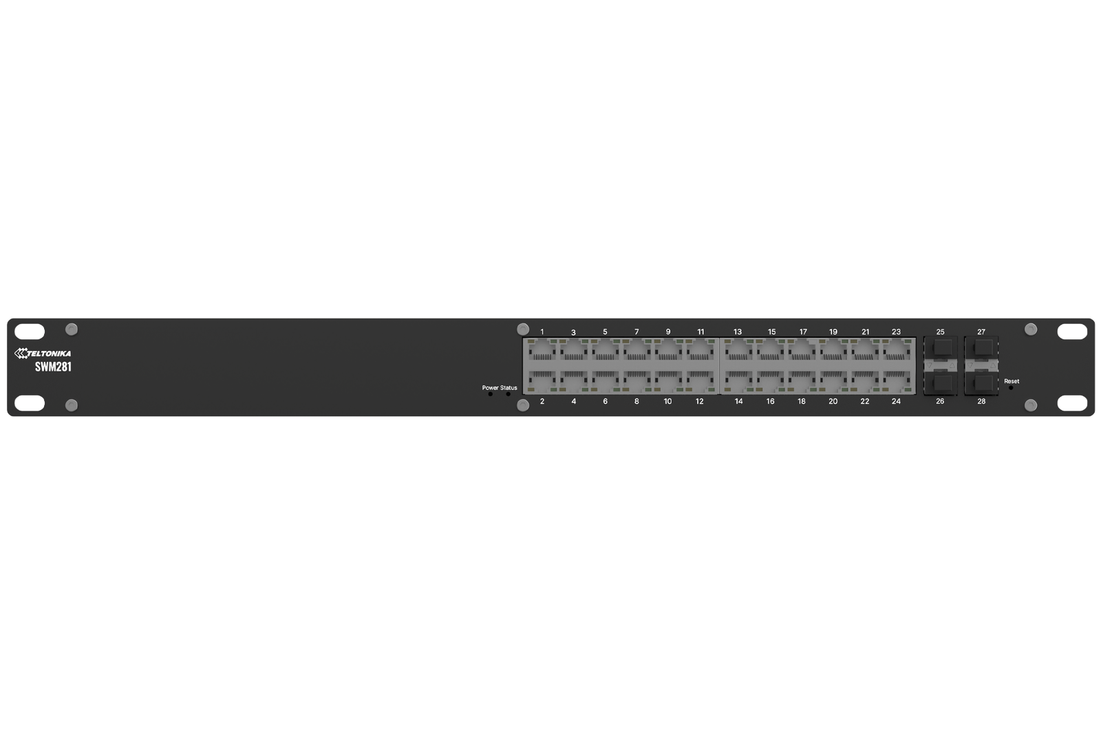 Teltonika Switch 24 x Gigabit Ethernet ports PROFINET and MRP support | SWM281 | Managed | Rackmountable | SFP ports quantity 4