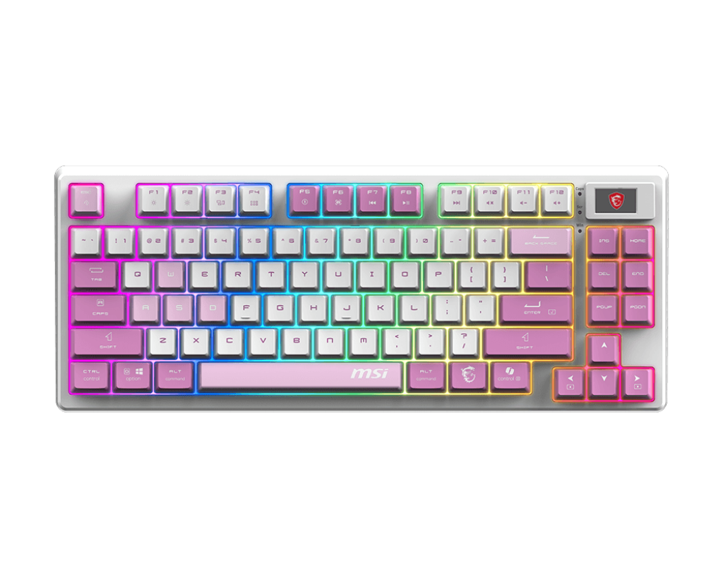 MSI FORGE GK600 TKL WIRELESS VIOLET | Gaming keyboard | Wireless | US | Mechanical Linear
