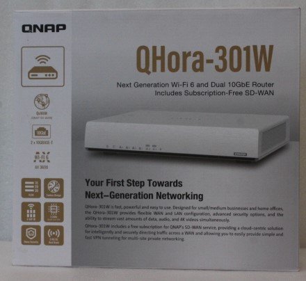 SALE OUT. QNAP QHora-301W WiFi 6 up to 3.5Gbps Speed AX optimized Quad-Core Processor 4x4 MU-MIMO & OFDMA 2* 10GbE (Multi-Gig) WAN/LAN adjus | SALE OUT. QNAP Dual bandRouter | QHora-301W | 802.11ax | Ethernet LAN (RJ-45) ports 6 | Mesh Support Yes | MU-MiMO Yes | No mobile broadband | Antenna type Internal | 36 month(s) | UNPACKED