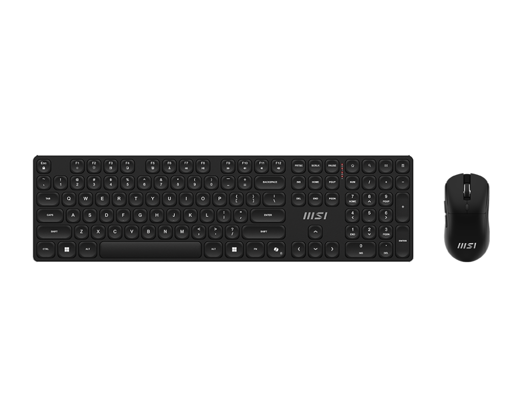 MSI | FORGE K210 | Keyboard and Mouse Set | Wireless | Mouse included | US | Scissor | Black