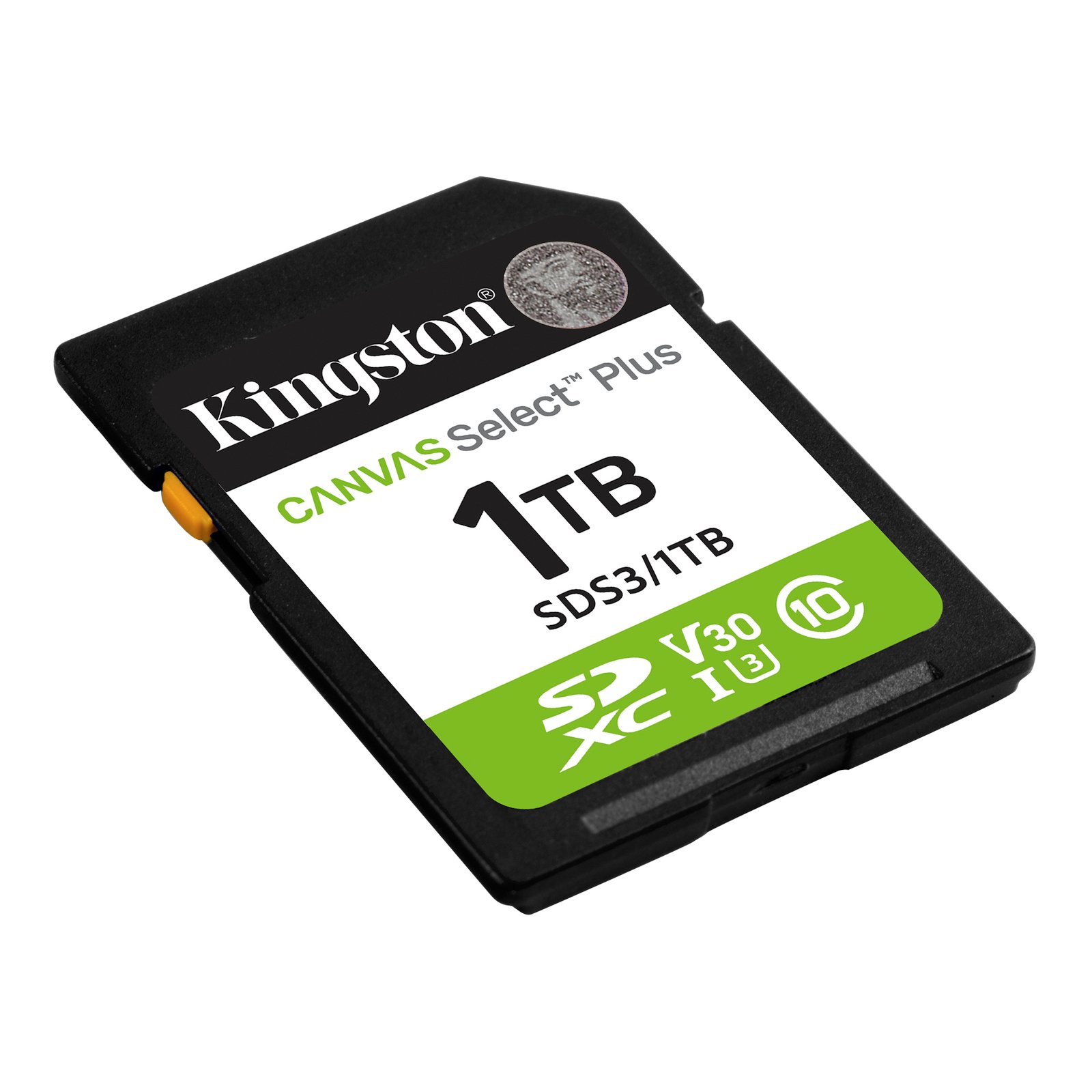 Kingston Canvas Select Plus | 1000 GB | SD | Flash memory class Class 10, UHS-I, U1/U3, Video Class 10/30