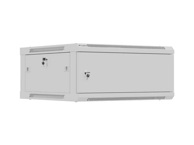 Lanberg Wall mounted installation cabinet 19" 4U 600X600 | WF01-6604-00S | Grey