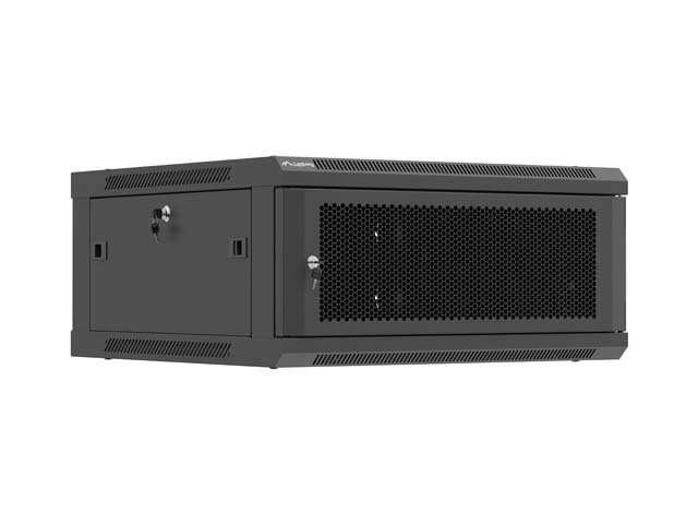 Lanberg Wall mounted installation cabinet 19" 4U 600X600 | WF01-6604-23B | Black