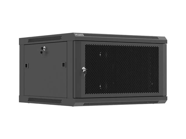 Lanberg Wall mounted installation cabinet 19" 6U 600X600 | WF01-6606-23B | Black