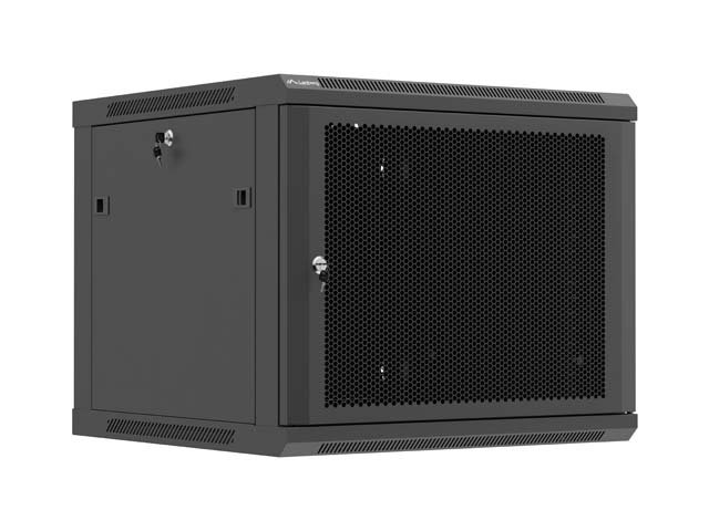 Lanberg Wall mounted installation cabinet 19" 9U 600X600 | WF01-6609-23B | Black