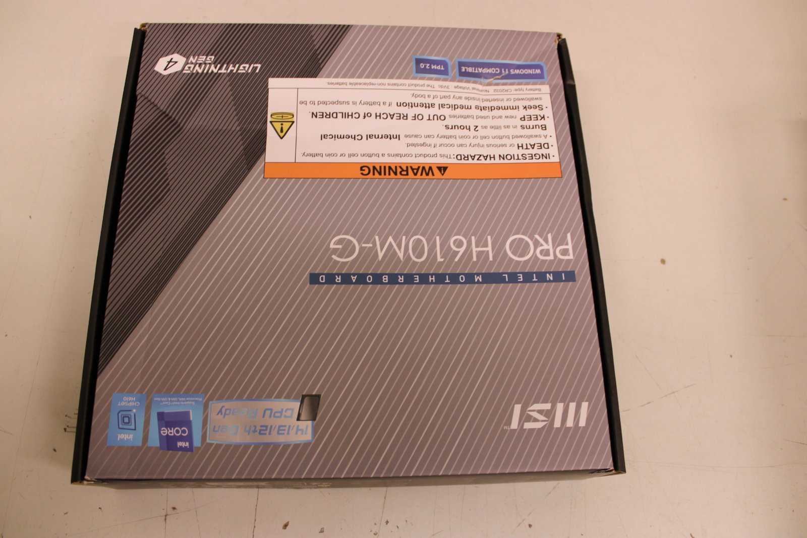 SALE OUT. MSI PRO H610M-G | Processor family Intel | Processor socket LGA1700 | DDR5 | Supported hard disk drive interfaces SATA, M.2 | Number of SATA connectors 4 | DAMAGED PACKAGING