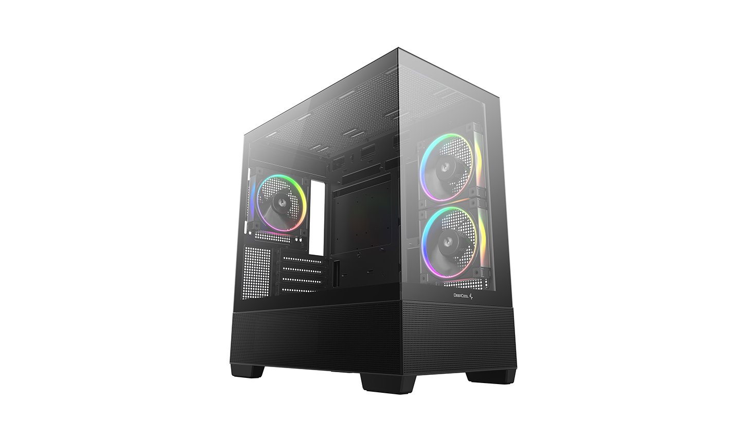 Deepcool Case | CG380 3F | Black | Micro ATX